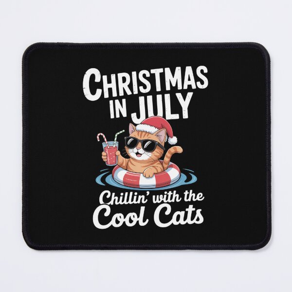 Item preview, Chillin Cool Cats Christmas In July Kitty Meowy Xmas Summer designed and sold by TrinaEspinoza.