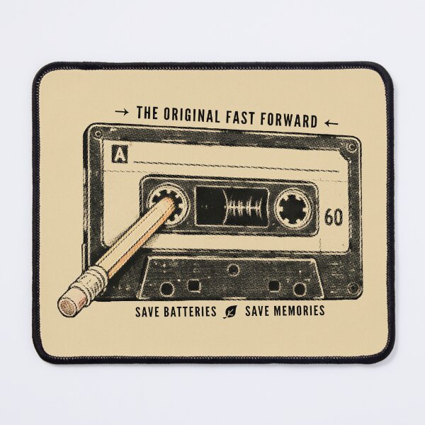 Item preview, Pencil Rewind Cassette Tape – Save Batteries Save Memories designed and sold by sandoor.