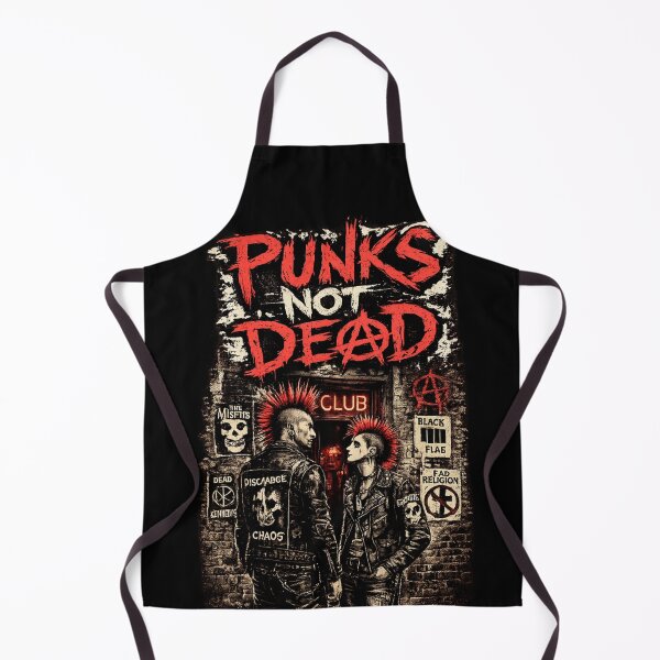 Item preview, Punks Not Dead Club – Hardcore Street Punk Mohawk Graphic Tee designed and sold by ThreadTheory976.