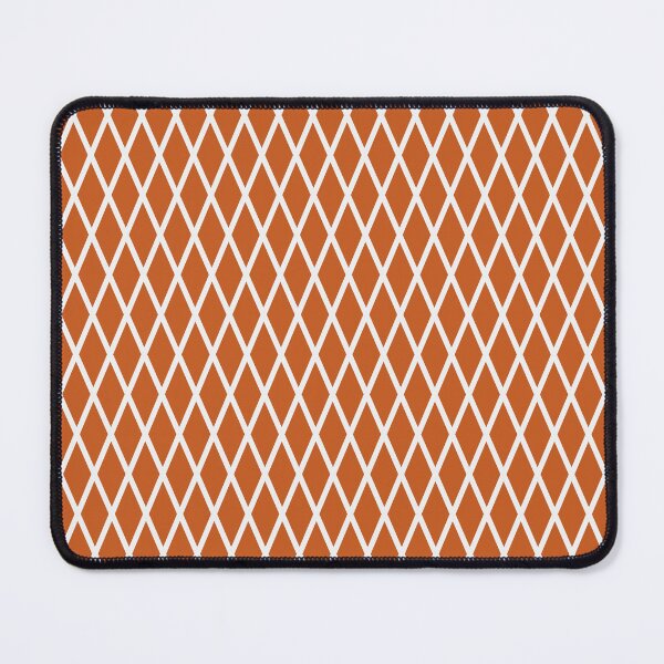 Item preview, Burnt Orange And White Lattice Pattern designed and sold by pattern-archive.