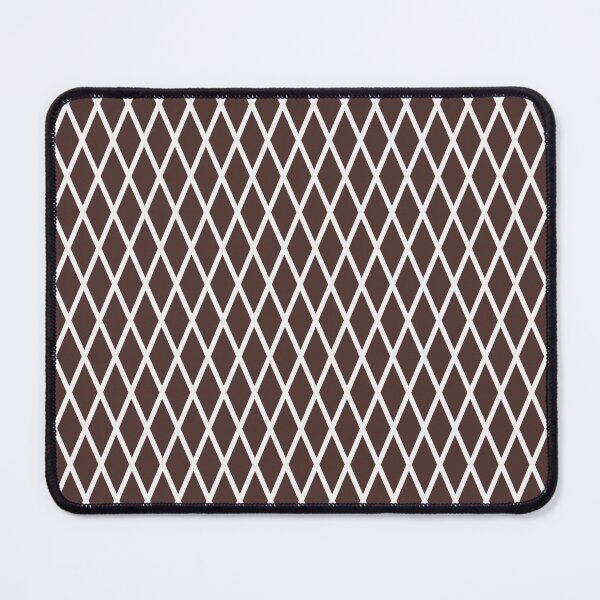 Item preview, Chocolate And White Lattice Pattern designed and sold by pattern-archive.