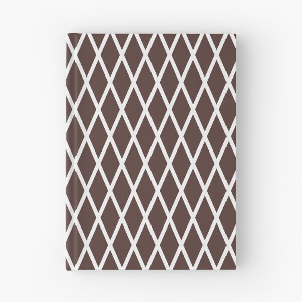 Item preview, Chocolate And White Lattice Pattern designed and sold by pattern-archive.