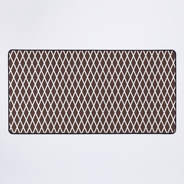 Item preview, Chocolate And White Lattice Pattern designed and sold by pattern-archive.