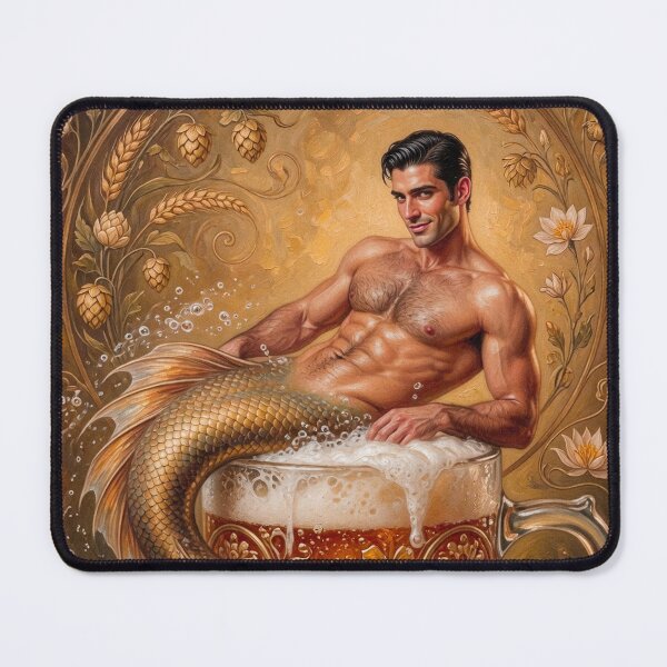 Item preview, Muscular Merman in Giant Beer Mug designed and sold by ZhivanCrimson.