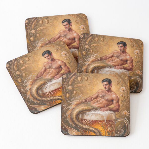 Item preview, Muscular Merman in Giant Beer Mug designed and sold by ZhivanCrimson.