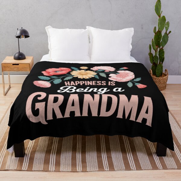 Item preview, Happiness is Being a Grandma Floral Grandma Mother's Day designed and sold by SapfireStuArt.