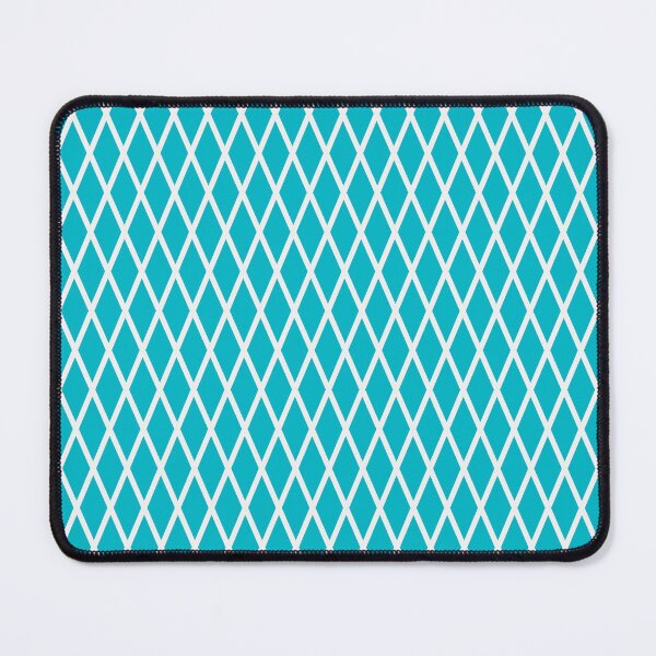 Item preview, Cyan And White Lattice Pattern designed and sold by pattern-archive.