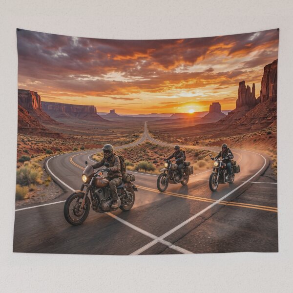 Item preview, Wild West Motorcycle Road Trip at Sunset designed and sold by Quiet life.