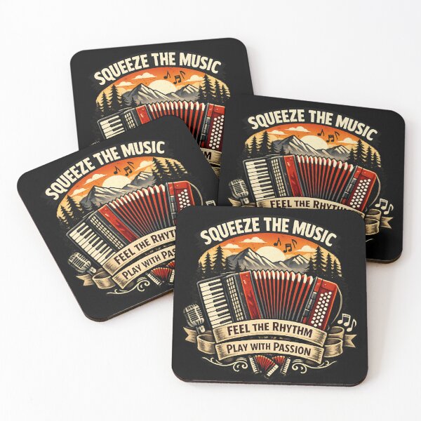 Item preview, Squeeze The Music - Accordion Player Vintage Sunset  designed and sold by SidTastic .