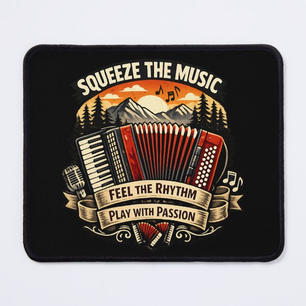 Item preview, Squeeze The Music - Accordion Player Vintage Sunset  designed and sold by SidTastic .