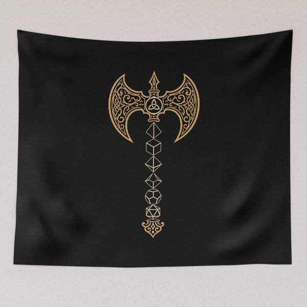 Item preview, Polyhedral Dice Axe of the Barbarian designed and sold by pixeptional.