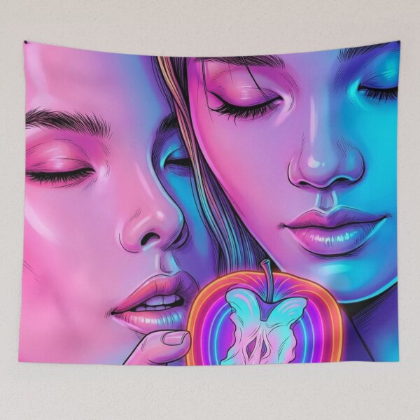 Item preview, The Apple Thai GL Tv Series Lgbtq+ WLW Sapphic Decor Poster Print Art Comic  designed and sold by Mind Space.