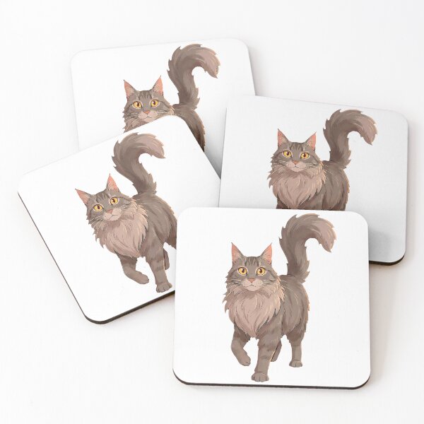 Item preview, Maine Coon Mood #06: Confident Walk designed and sold by Quiet Joy Studio.