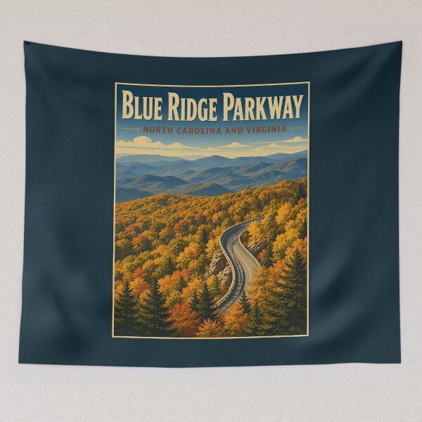 Item preview, Blue Ridge Parkway - North Carolina and Virginia designed and sold by GoodOldVintage.