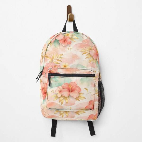 Item preview, Coral Hibiscus Tropical Floral Pattern designed and sold by Ve & Co.