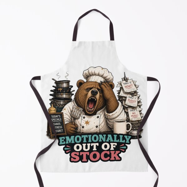 Item preview, Funny Chef Bear Restaurant Worker Kitchen Burnout Gift designed and sold by Gentlestate.