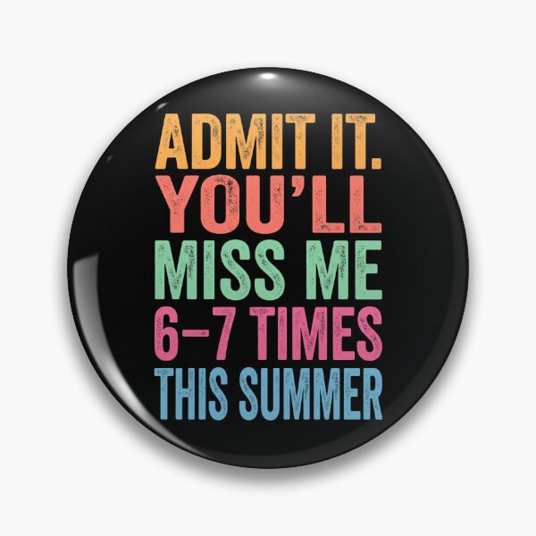 Item preview, Admit It You’ll Miss Me 6-7 Times This Summer Holiday Retro Beach designed and sold by dudelinart.