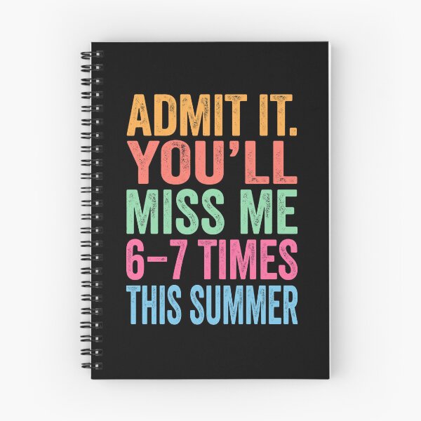 Item preview, Admit It You’ll Miss Me 6-7 Times This Summer Holiday Retro Beach designed and sold by dudelinart.