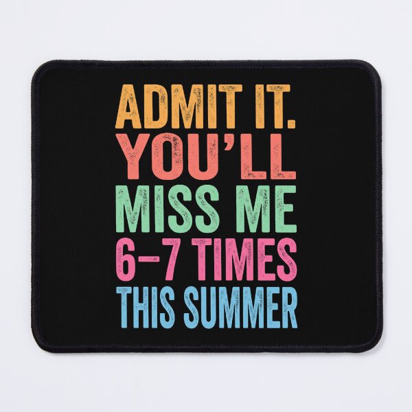 Item preview, Admit It You’ll Miss Me 6-7 Times This Summer Holiday Retro Beach designed and sold by dudelinart.