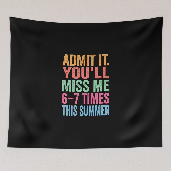 Item preview, Admit It You’ll Miss Me 6-7 Times This Summer Holiday Retro Beach designed and sold by dudelinart.