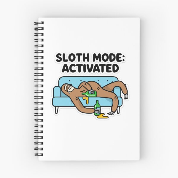 Item preview, Funny Sloth Mode Activated - Lazy Sloth Sleeping on Sofa with Beer designed and sold by Atlant11.
