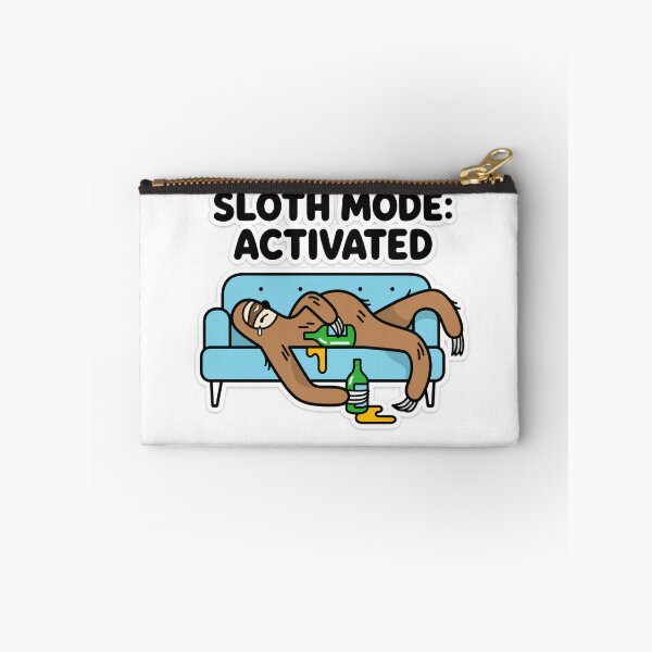 Item preview, Funny Sloth Mode Activated - Lazy Sloth Sleeping on Sofa with Beer designed and sold by Atlant11.