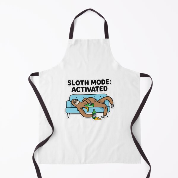 Item preview, Funny Sloth Mode Activated - Lazy Sloth Sleeping on Sofa with Beer designed and sold by Atlant11.