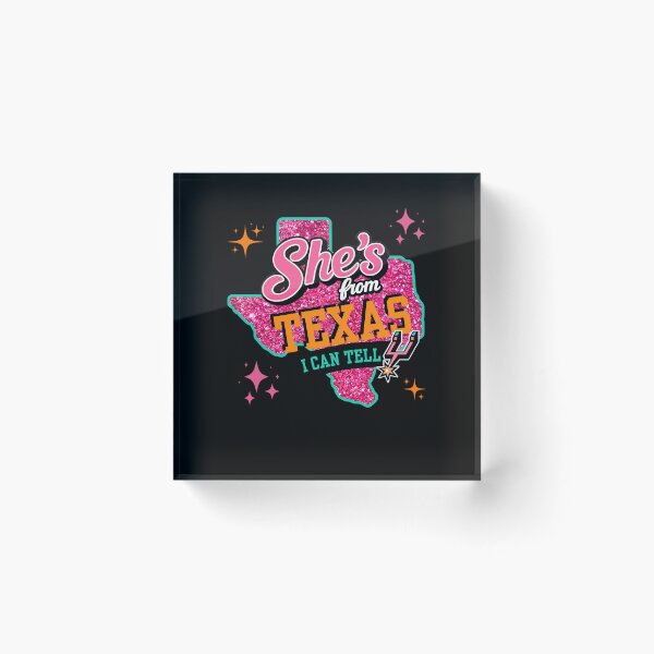 Item preview, She’s From Texas I Can Tell Retro Cowgirl Western Pink Graphic designed and sold by KAWKAW-DRHM.