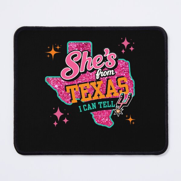 Item preview, She’s From Texas I Can Tell Retro Cowgirl Western Pink Graphic designed and sold by KAWKAW-DRHM.