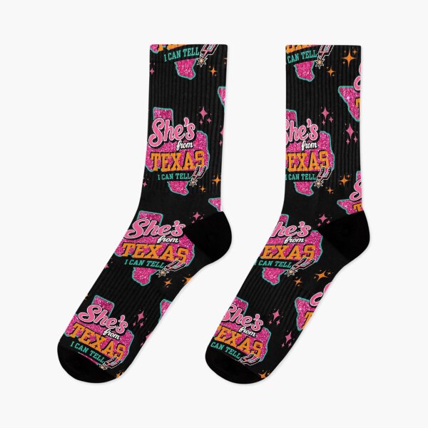 Item preview, She’s From Texas I Can Tell Retro Cowgirl Western Pink Graphic designed and sold by KAWKAW-DRHM.