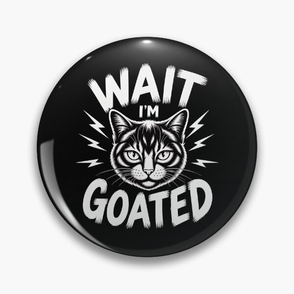 Item preview, Wait I'm GOATED Cat Lightning Graphic Tee designed and sold by StranHabesre51.