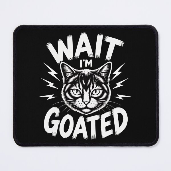 Item preview, Wait I'm GOATED Cat Lightning Graphic Tee designed and sold by StranHabesre51.