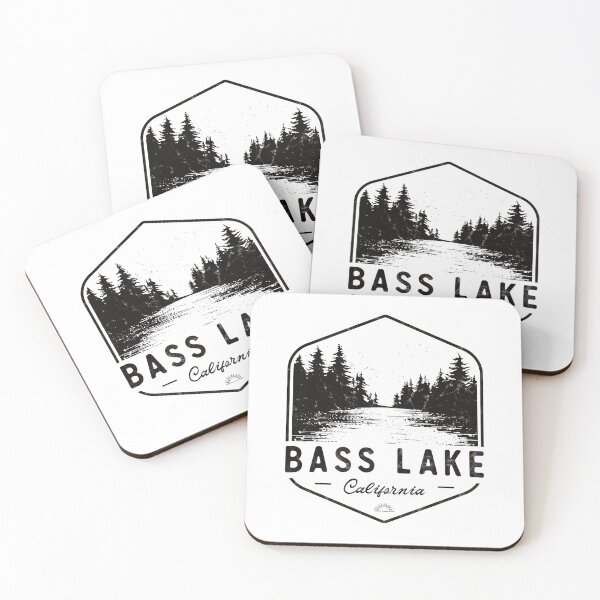 Item preview, Bass Lake California Vintage Forest Cabin Nature Outdoor designed and sold by KAWKAW-DRHM.
