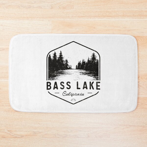 Item preview, Bass Lake California Vintage Forest Cabin Nature Outdoor designed and sold by KAWKAW-DRHM.
