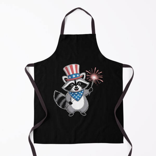 Aperçu de l'œuvre USA Raccoon 4 juillet – Patriotique drôle créée et vendue par titanosdesign.