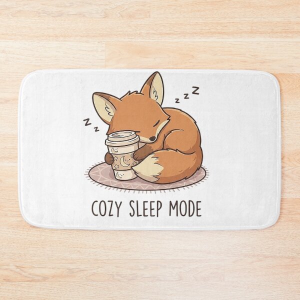 Item preview, Cozy Sleep Mode Fox Kawaii Coffee Cottagecore Cute Gift designed and sold by CrystalMineArts.