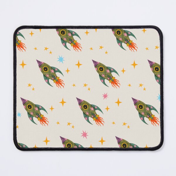 Item preview, Retro Space Rocket Pattern designed and sold by Eden Universe.