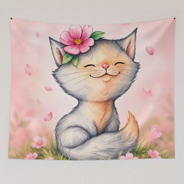 Item preview, Kittens in a meadow designed and sold by sweta_r.art.
