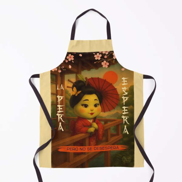 Item preview, La Pera Espera — Divertida geisha española de pera designed and sold by Olha Kara Art.