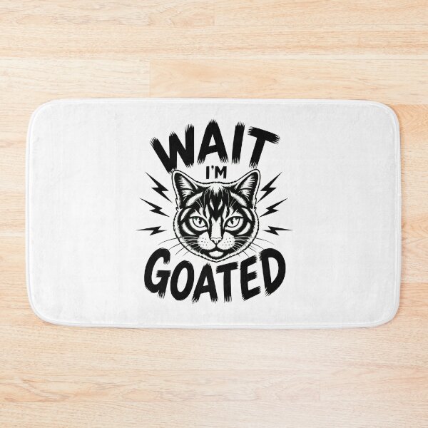Item preview, Wait I'm GOATED Cat Lightning Graphic Tee designed and sold by StranHabesre51.