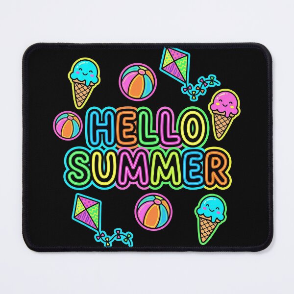 Item preview, Hello Summer 90s Neon Retro Beach Vacation designed and sold by TeNovaStudio.