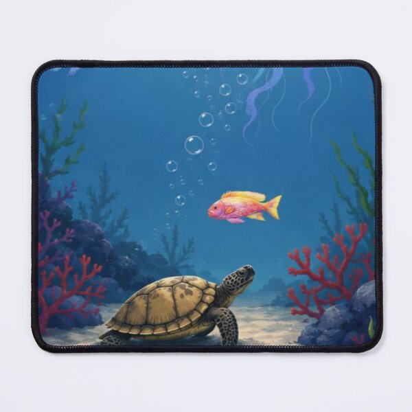 Item preview, Dreamy Underwater Turtle Art designed and sold by itxelaraStudio.
