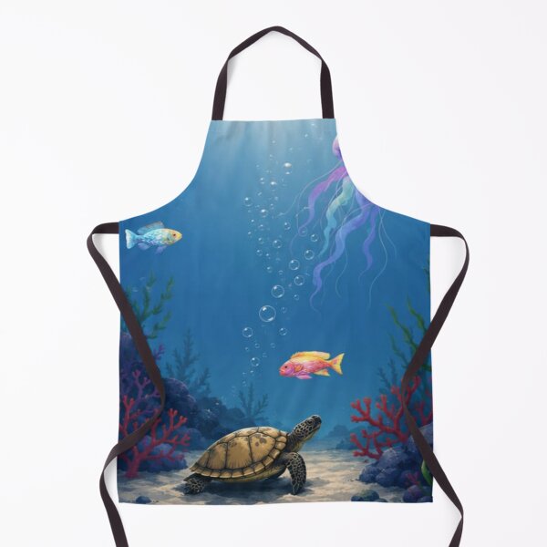 Item preview, Dreamy Underwater Turtle Art designed and sold by itxelaraStudio.