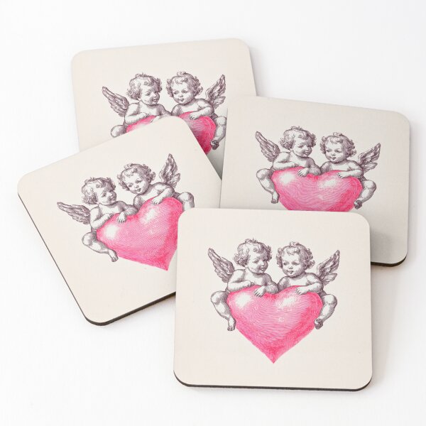 Item preview, TWO ANGELS – Modern Home Art Print designed and sold by MarkedArtPrints.