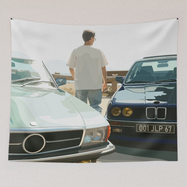 Item preview, Classic German convertible and coupe - Vector drawing designed and sold by yohannlp.