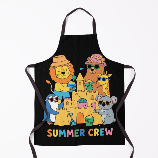 Item preview, Summer Crew Cute Animals Sandcastle Beach Vacation designed and sold by TeNovaStudio.