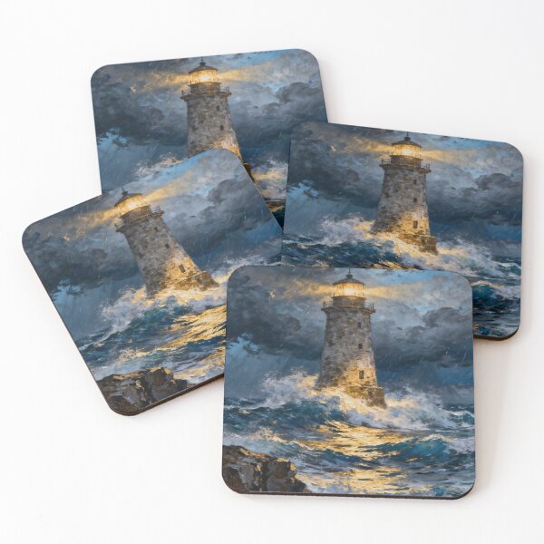 Item preview, Beautiful Landscape of lighthouse storm designed and sold by NivyasArtistry.