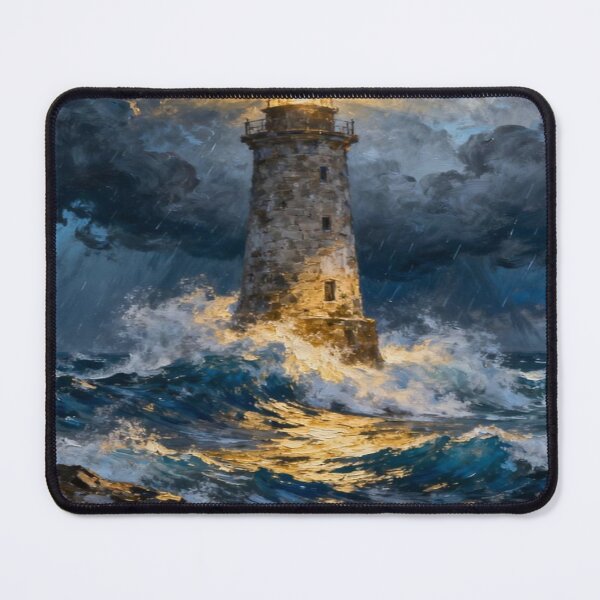 Item preview, Beautiful Landscape of lighthouse storm designed and sold by NivyasArtistry.