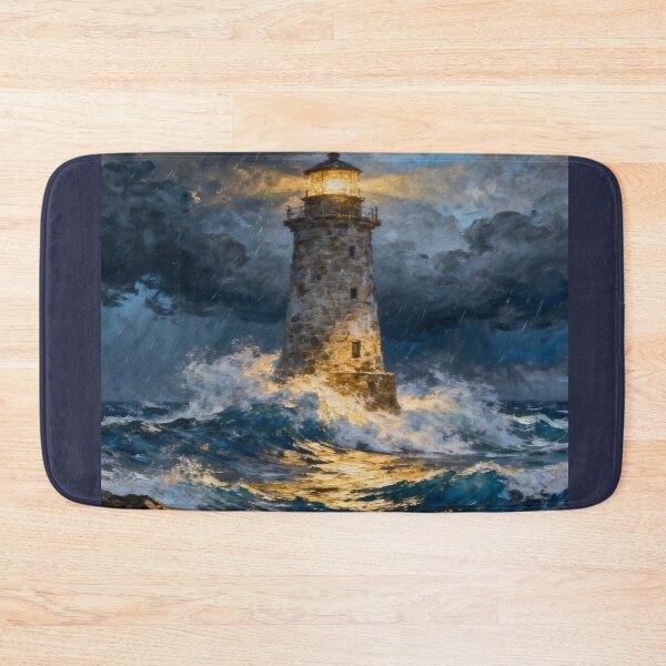 Item preview, Beautiful Landscape of lighthouse storm designed and sold by NivyasArtistry.