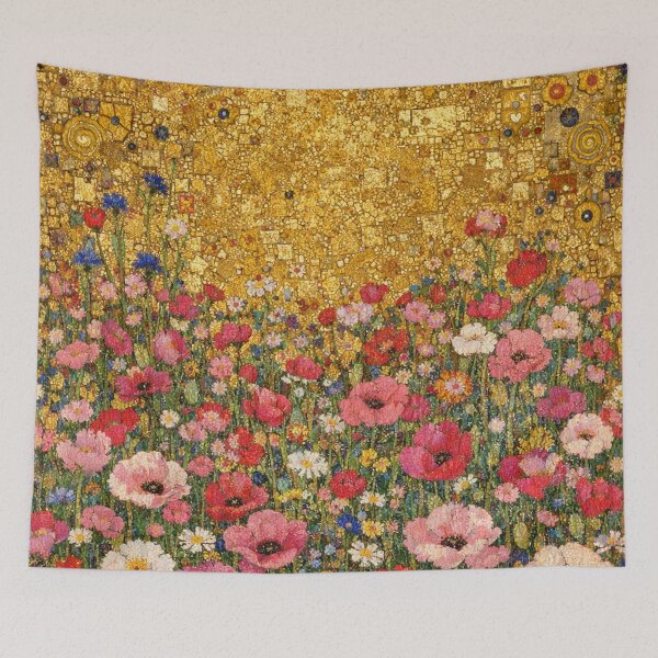 Item preview, Vibrant Poppy Meadow Oil Painting Style Floral Field designed and sold by Owcomm.